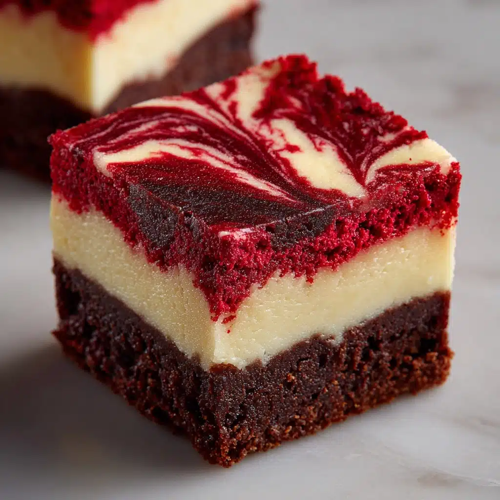 Red Velvet Cheesecake Brownies Recipe - Recipe Image
