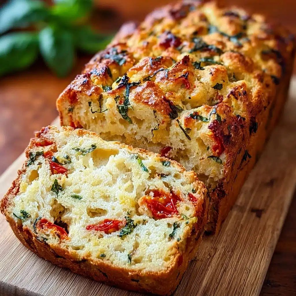 Savory Caprese Bread : A Fresh Italian Bread Recipe - Recipe Image