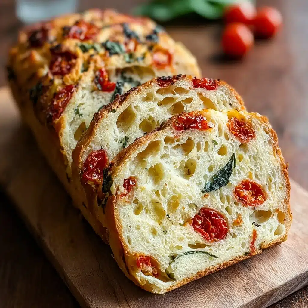 Savory Caprese Bread : A Fresh Italian Bread Recipe - Recipe Image