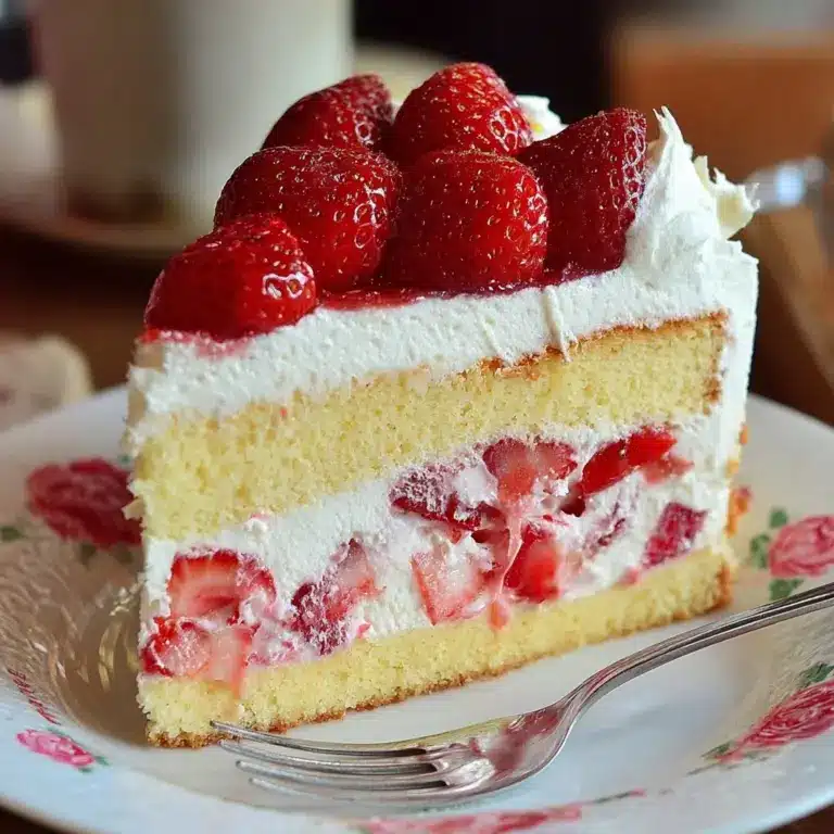 Strawberries and Cream Cake Recipe
