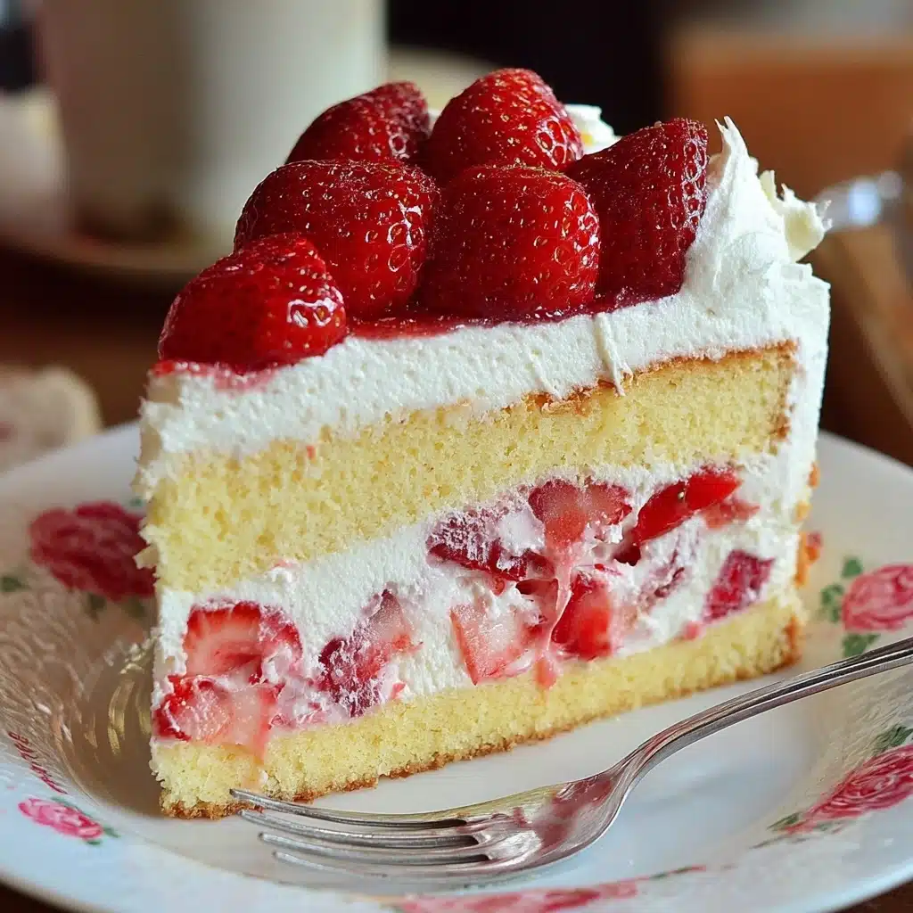 Strawberries and Cream Cake Recipe