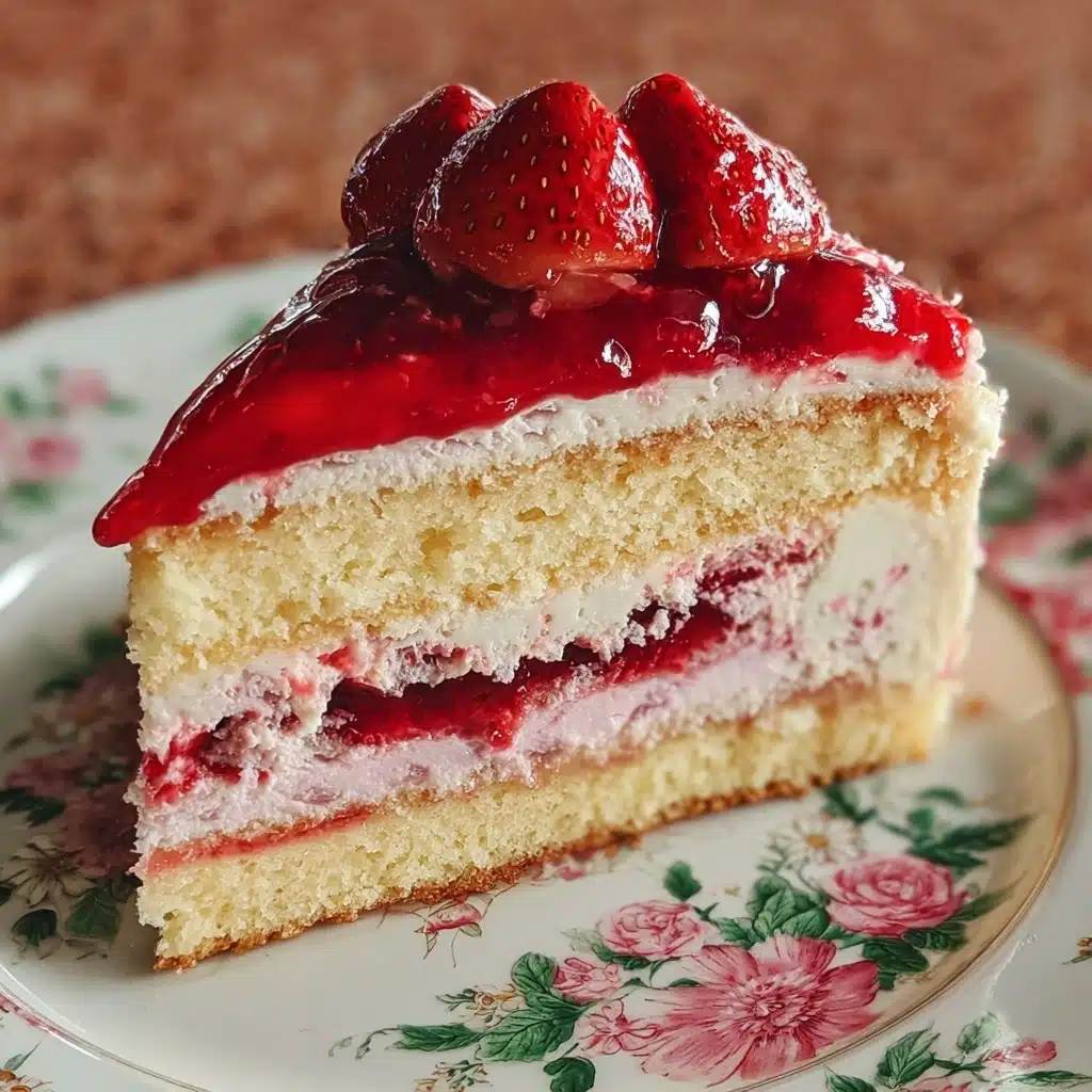Strawberries and Cream Cake Recipe - Recipe Image