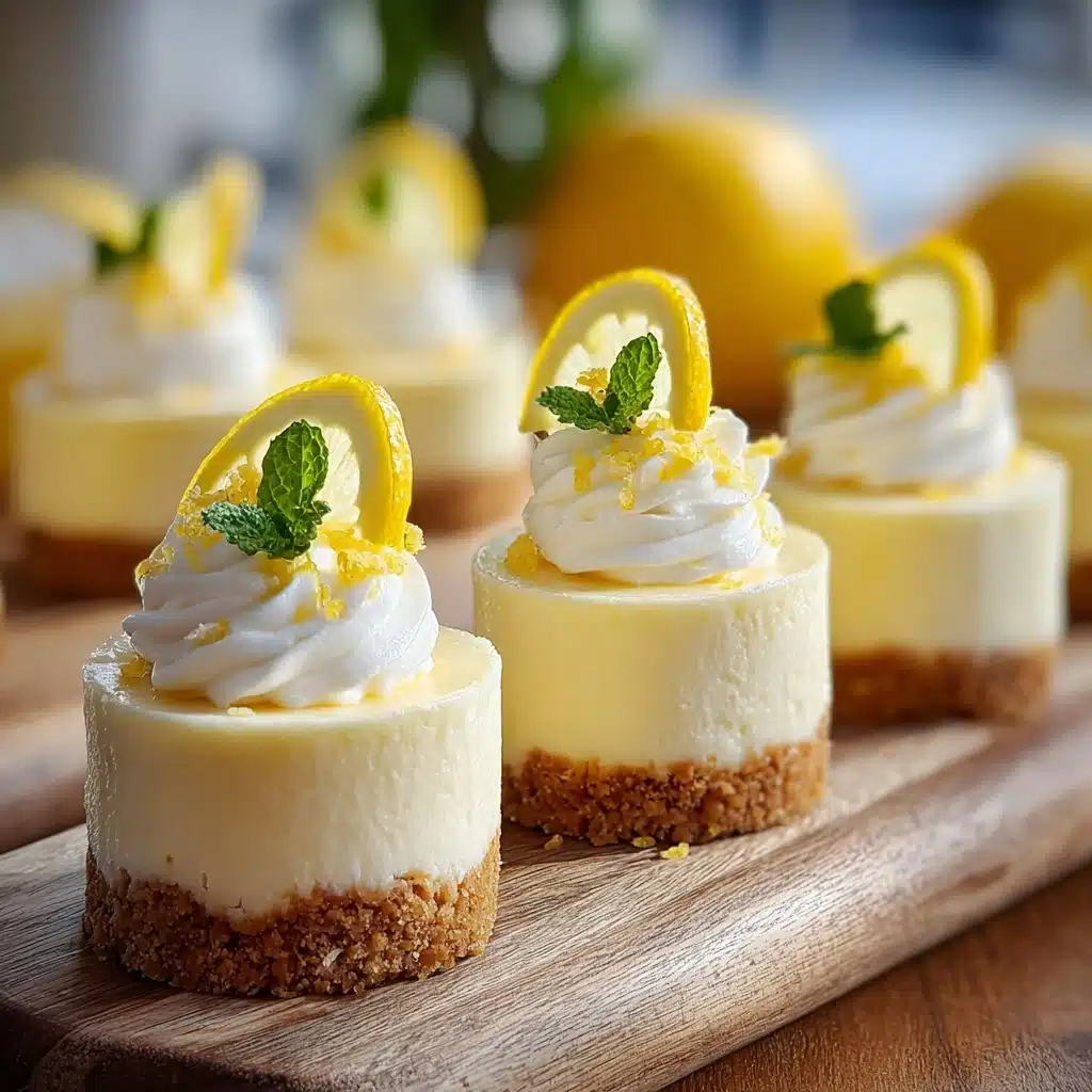 Mini Lemon Cheesecakes Recipe - Recipe Image