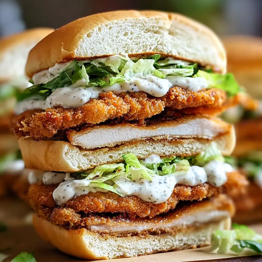Crispy Chicken Sandwich with Garlic Mayo Recipe - Recipe Image
