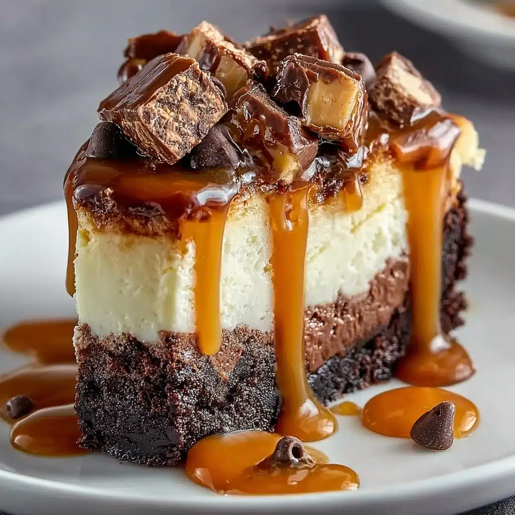 Caramel Brownie Cheesecake Recipe - Recipe Image