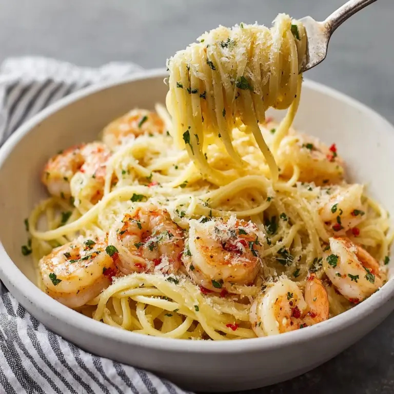 Creamy Shrimp Scampi Pasta Recipe