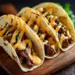 Garlic Butter Honey BBQ Beef Tacos Recipe