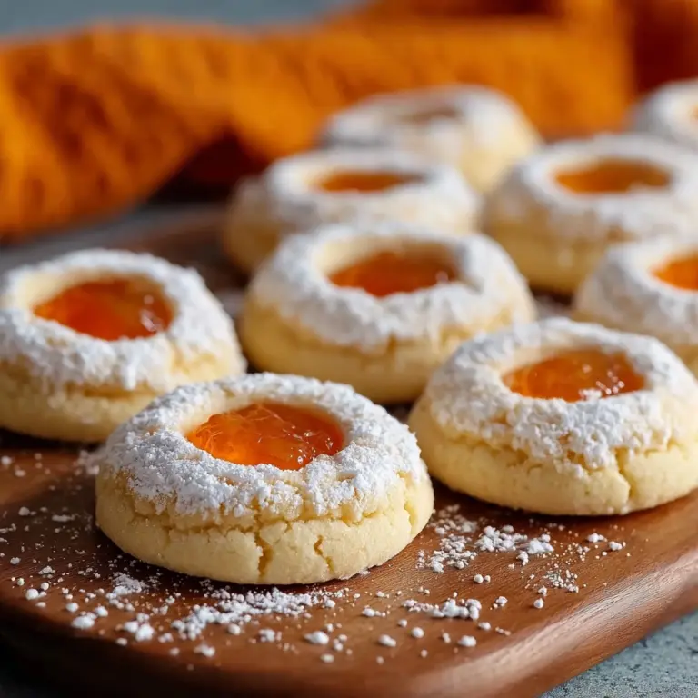 Apricot Almond Thumbprint Cookies Recipe