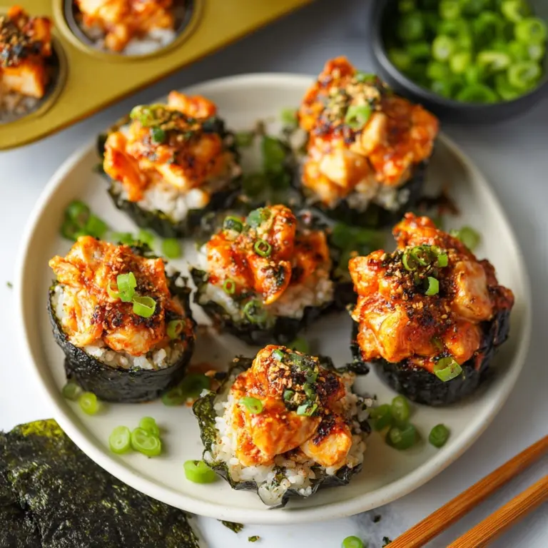 Easy Baked Salmon Sushi Cups (Viral Recipe) Recipe