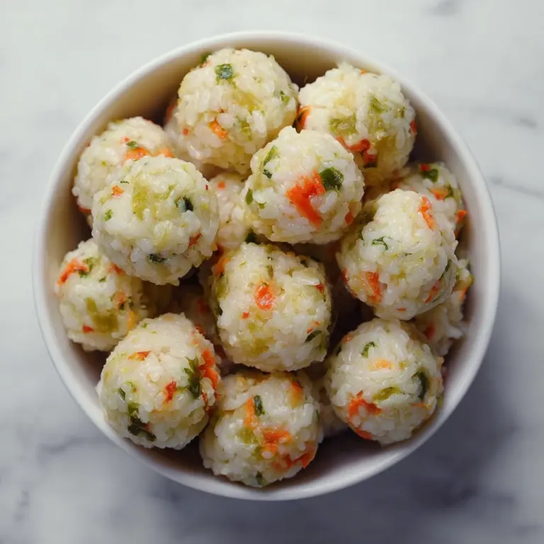 Veggie Rice Balls Recipe