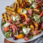 Grilled Nectarine Burrata Prosciutto Salad Recipe