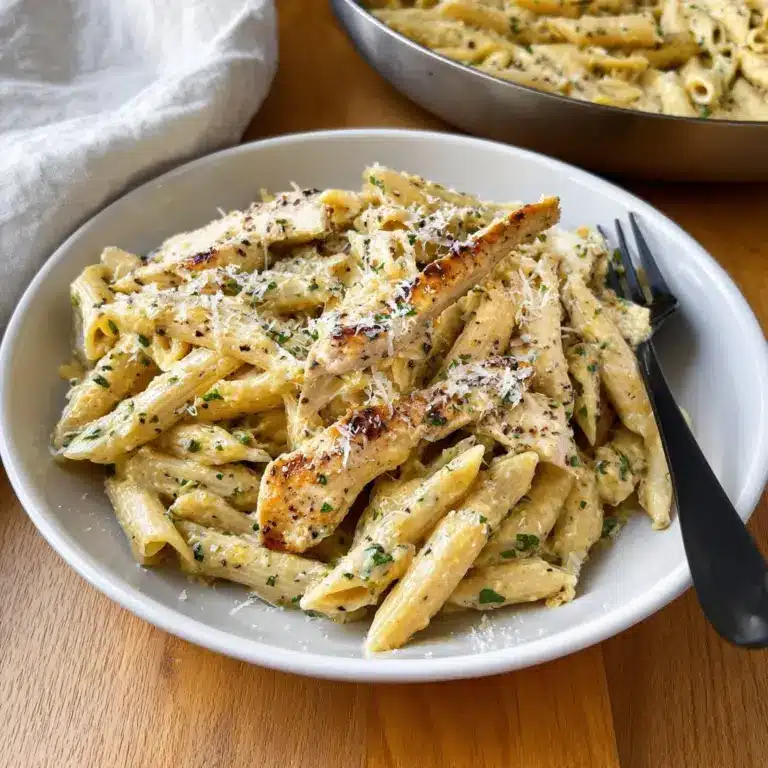 Garlic Parmesan Chicken and Pasta Recipe