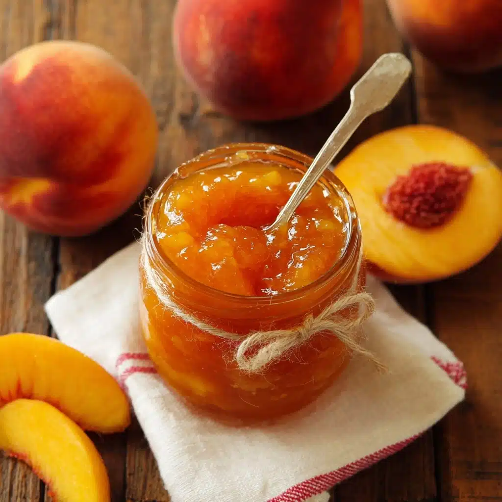 How to Make Peach Jam With Beginning Canning Tutorial Recipe - Recipe Image