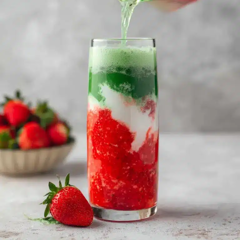 Strawberry Iced Matcha Latte Recipe
