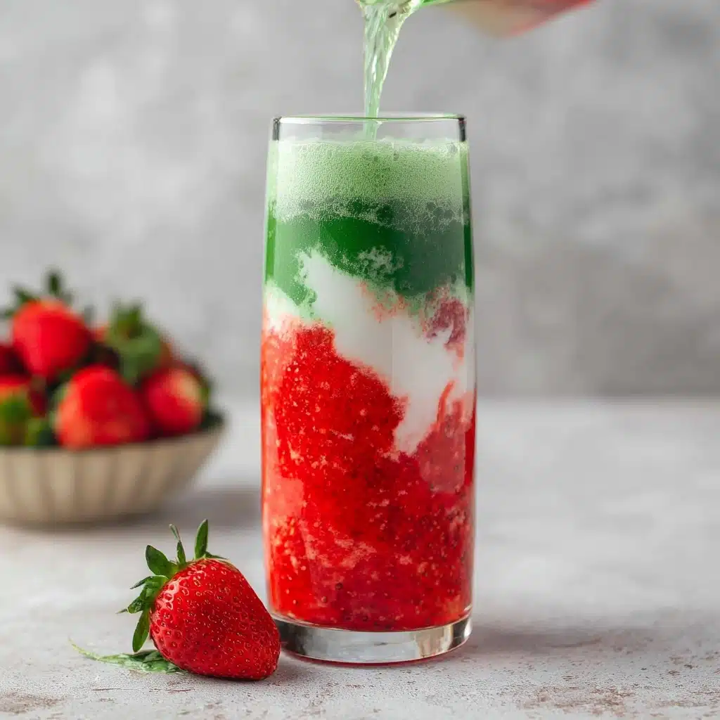 Strawberry Iced Matcha Latte Recipe