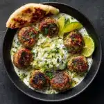 Juicy Greek Chicken Meatballs with Tzatziki Recipe