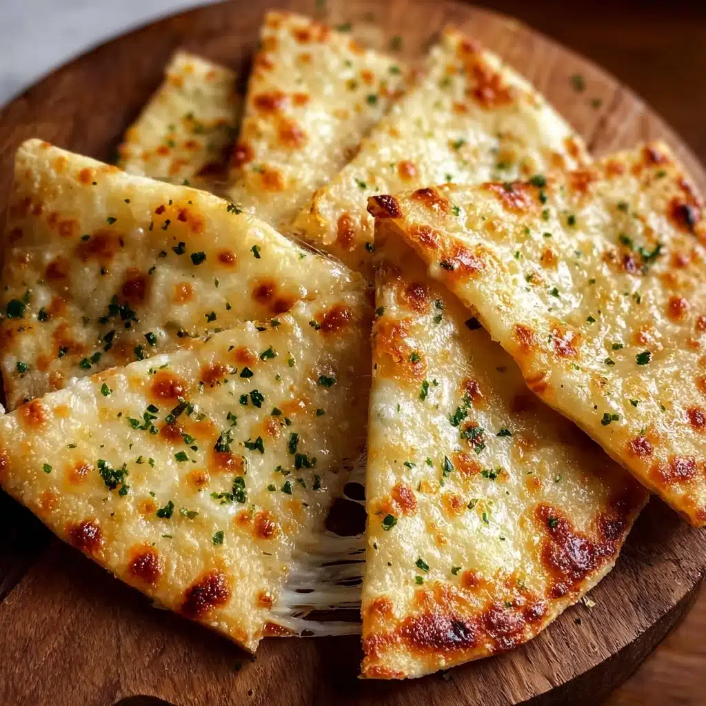 Air Fryer Cheesy Tortilla Garlic Bread Recipe - Recipe Image