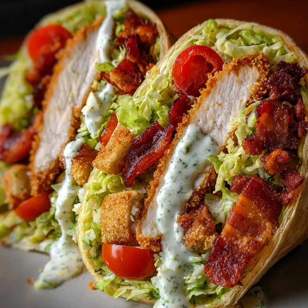 Crispy Chicken Caesar Wraps Recipe - Recipe Image