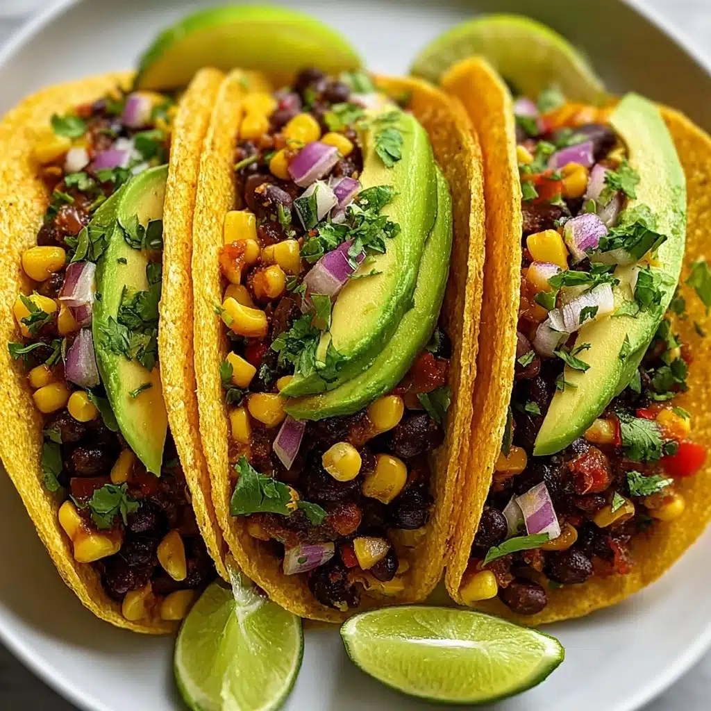 Black Bean Corn Vegetarian Tacos Recipe