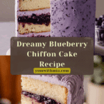 Blueberry Chiffon Cake Recipe