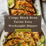 Crispy Black Bean Tacos Recipe