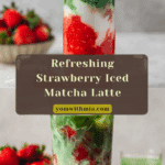 Strawberry Iced Matcha Latte Recipe