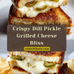 Crispy Dill Pickle Grilled Cheese Sandwich - theamazingfood Recipe
