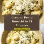 Creamy Pesto Gnocchi Recipe