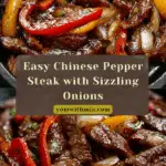 Sizzling Chinese Pepper Steak with Onions Recipe
