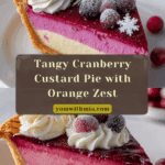 Cranberry Custard Pie Recipe