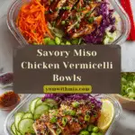 Miso Chicken Vermicelli Noodle Bowls Recipe