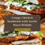 Crispy Chicken Sandwich with Garlic Mayo Recipe