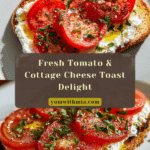 Tomato and Cottage Cheese Toast Recipe