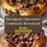 Decadent Chocolate Croissant Breakfast Bake Recipe