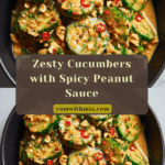 Cucumbers in Spicy Peanut Sauce Recipe