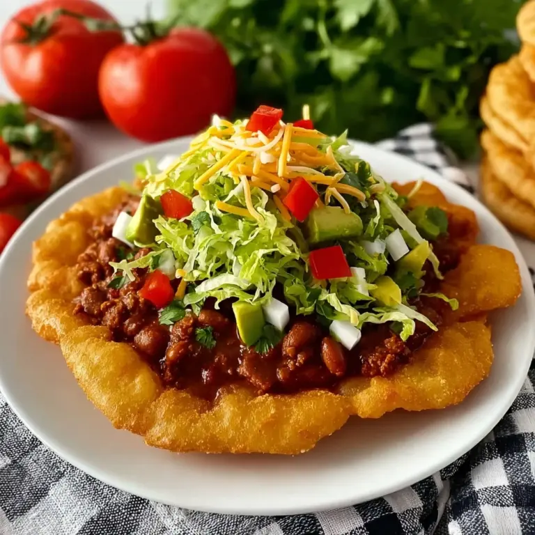 Homemade Navajo Taco (Indian Fry Bread) Recipe