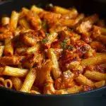 One-Pan Tangy Honey BBQ Chicken Penne Recipe