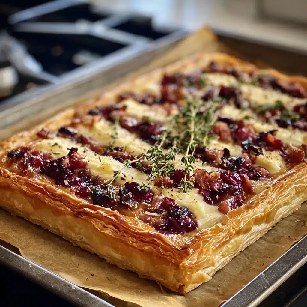 Cranberry Brie Tart with Pancetta & Thyme Recipe