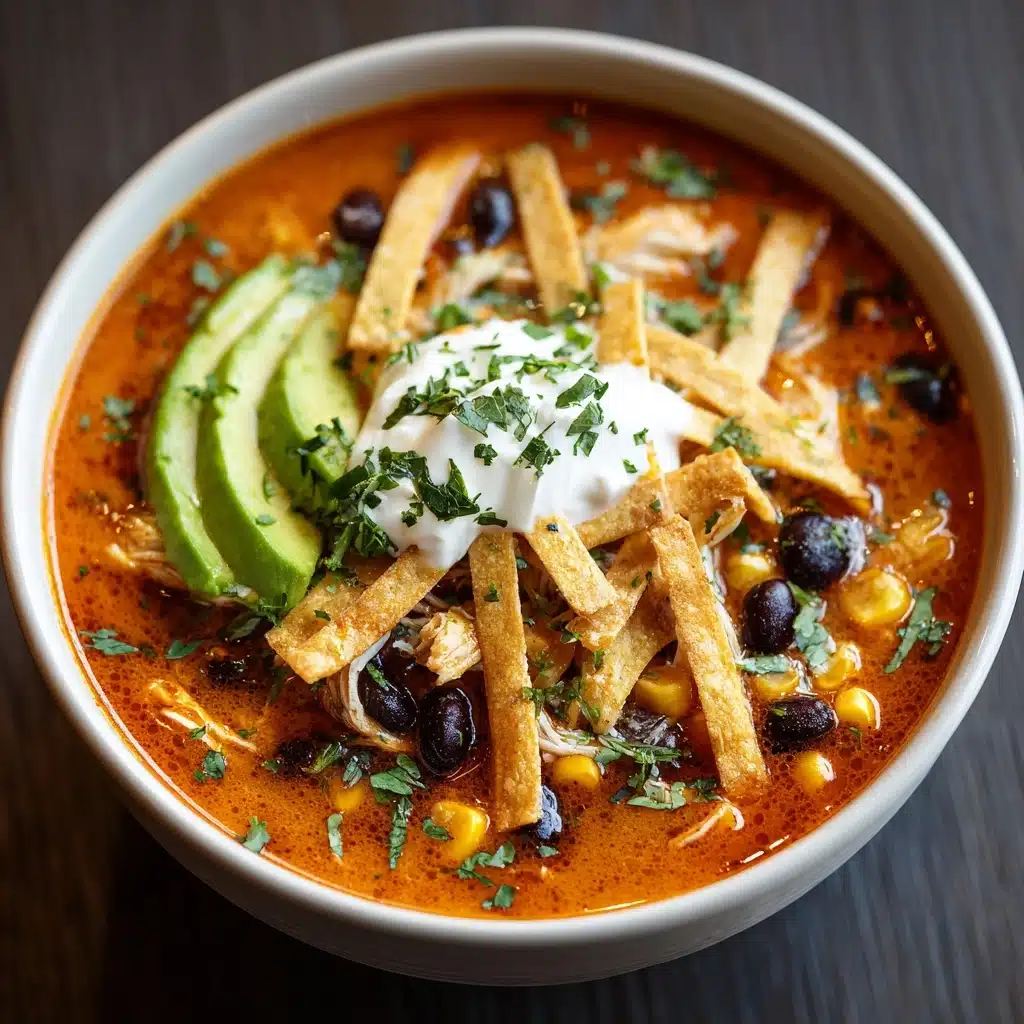 Creamy Chicken Tortilla Soup Recipe - Recipe Image