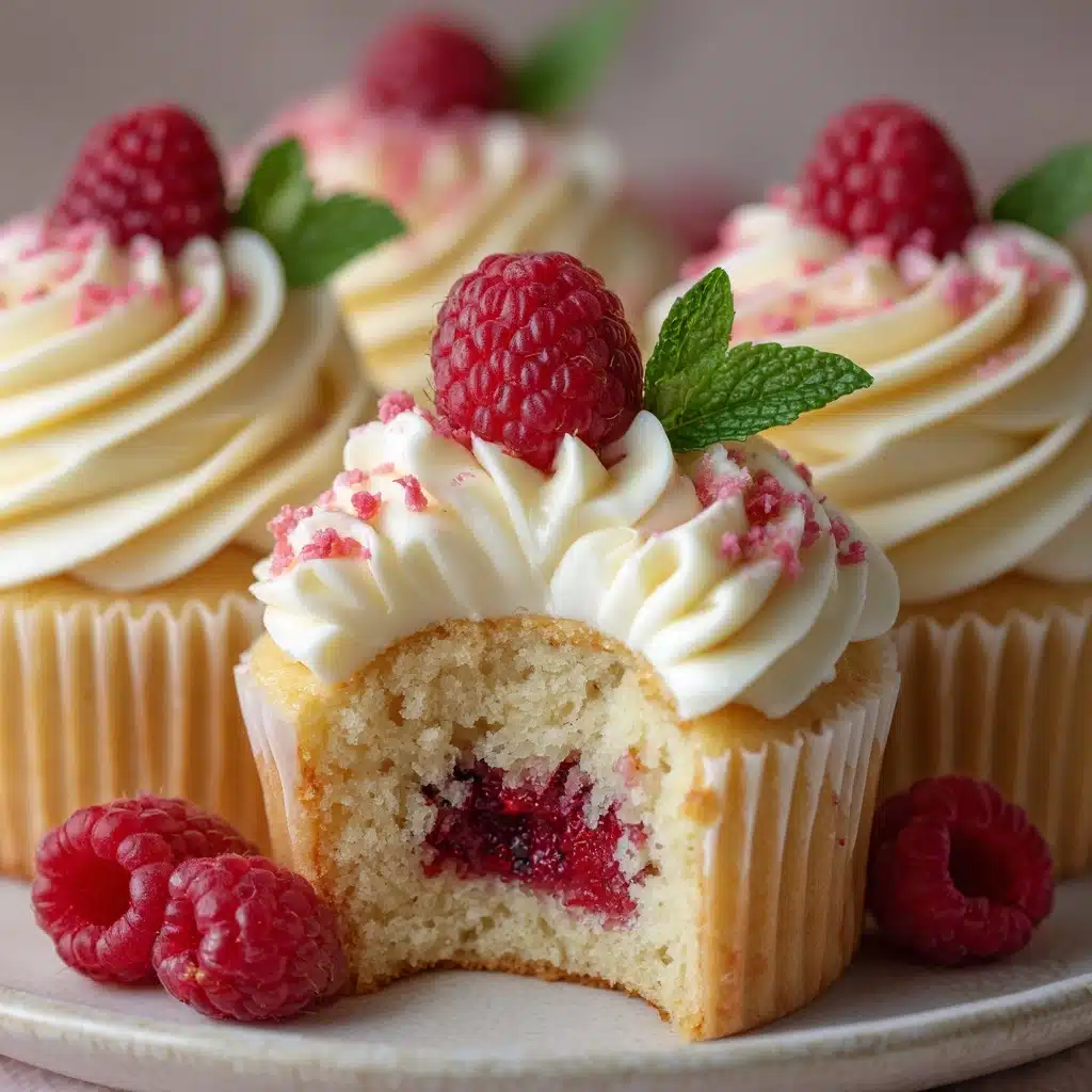 White Chocolate Raspberry Cupcakes Recipe - Recipe Image