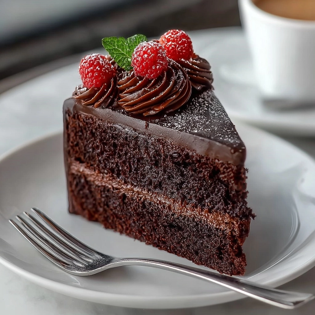 Midnight Fudge Cake: The Ultimate Decadent Recipe - Recipe Image