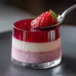 Strawberries and Cream Gelatin Cups Recipe