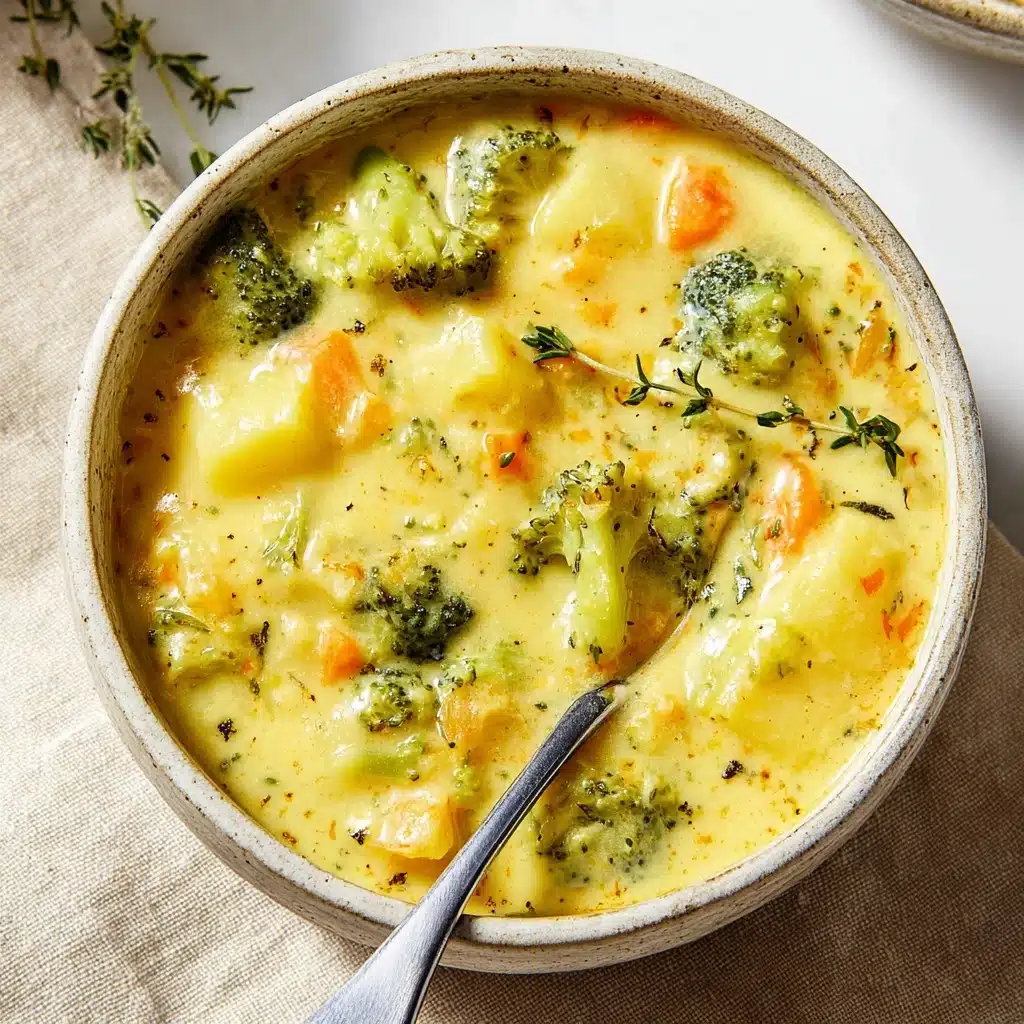 Broccoli Potato Cheese Soup Recipe - Recipe Image