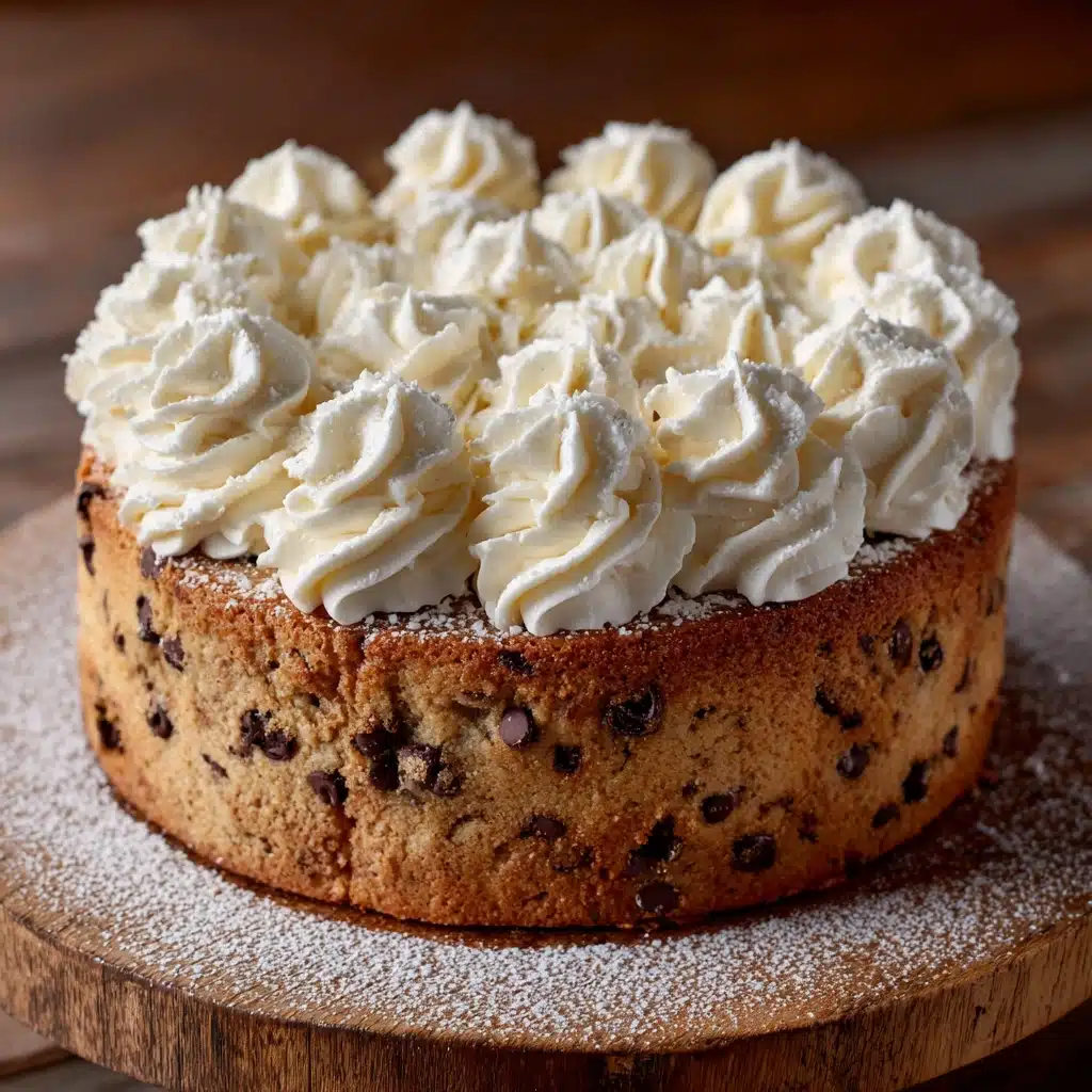 Chocolate Chip Cookie Cake Recipe with Buttercream Frosting Recipe - Recipe Image