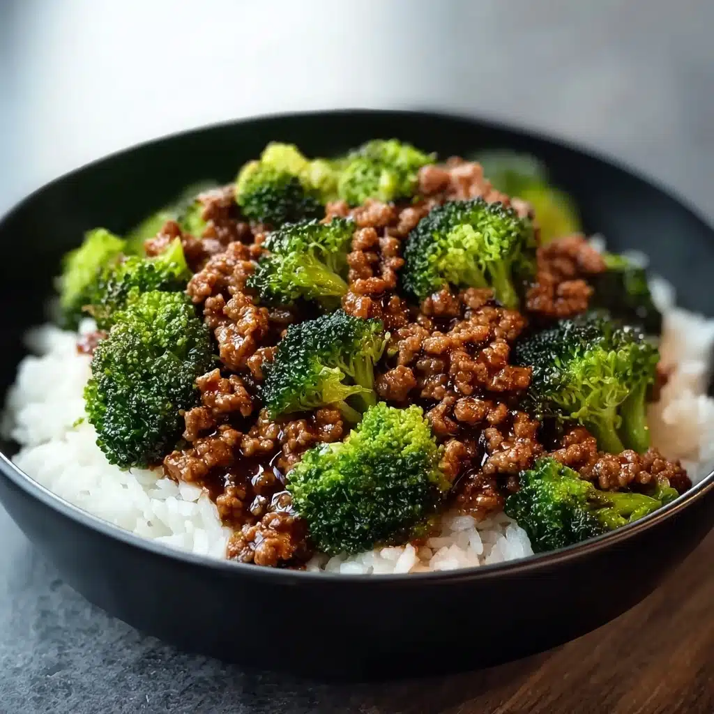 Honey Sriracha Ground Chicken and Broccoli Recipe - Recipe Image