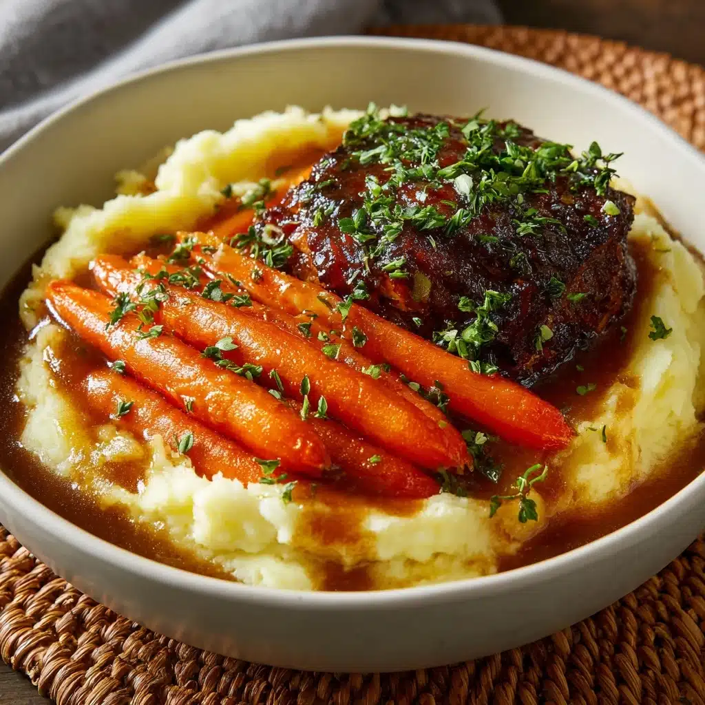 eese Mashed Potatoes and Roasted Carrots Recipe - Recipe Image