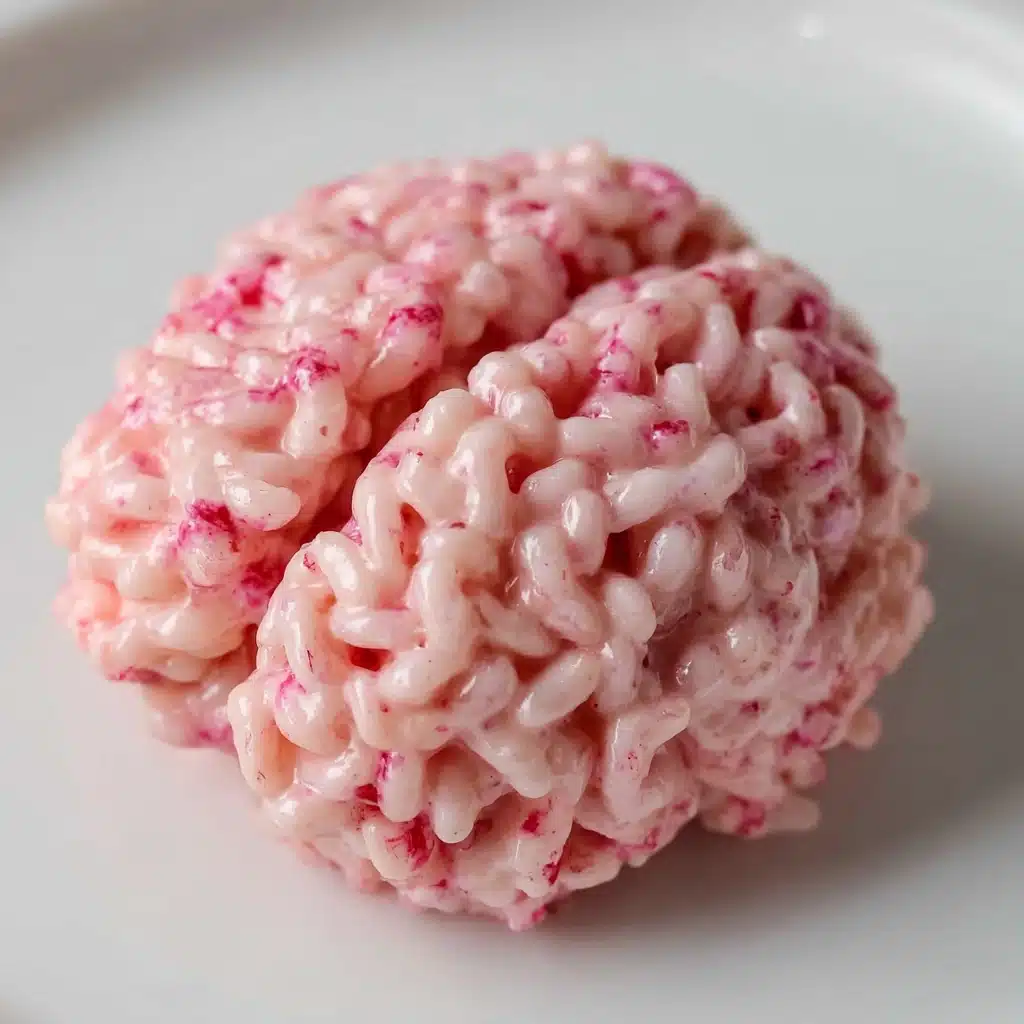 Marshmallow Rice Bubbles Halloween Brains Recipe