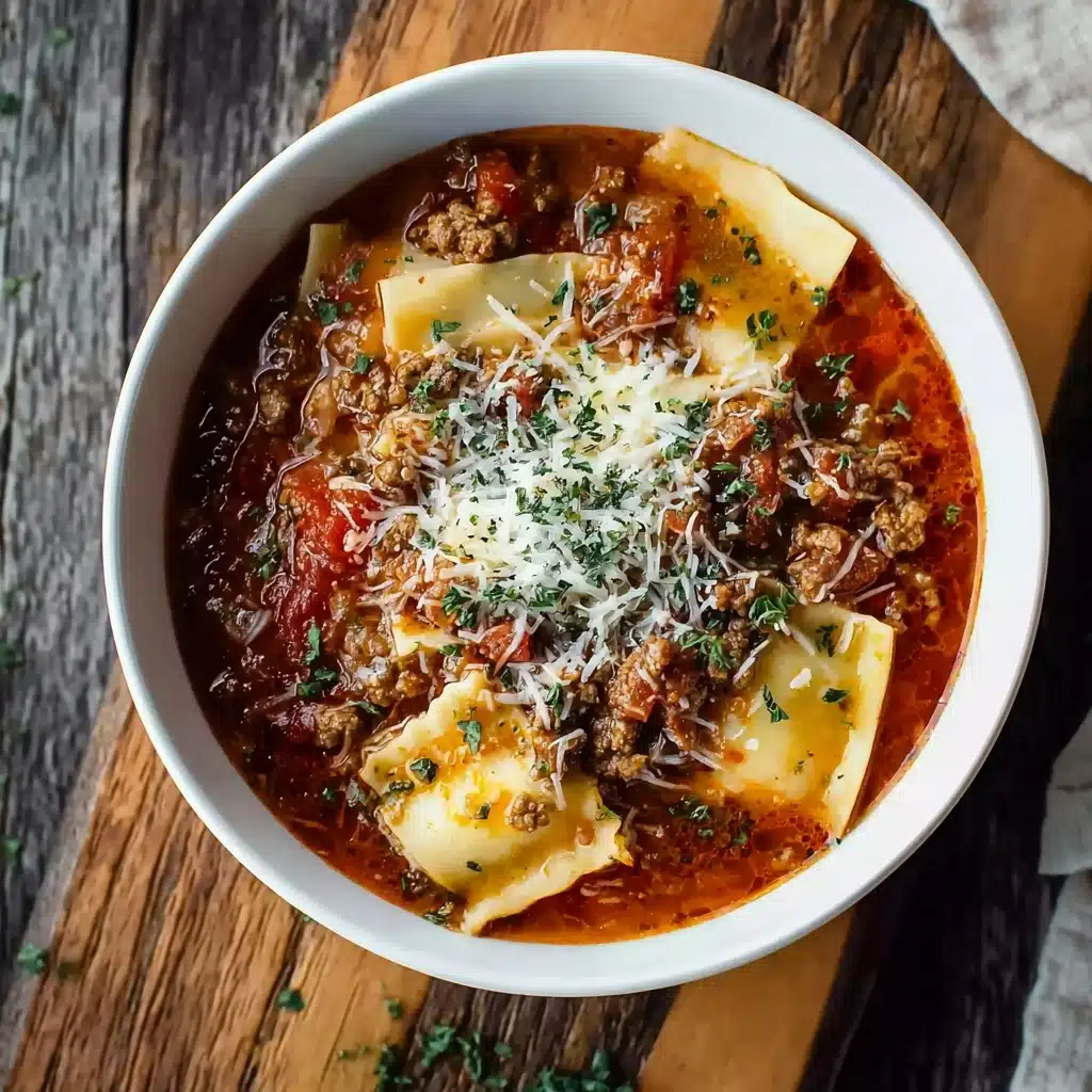Easy Lasagna Soup No Ricotta - Alrightwithme Recipe - Recipe Image