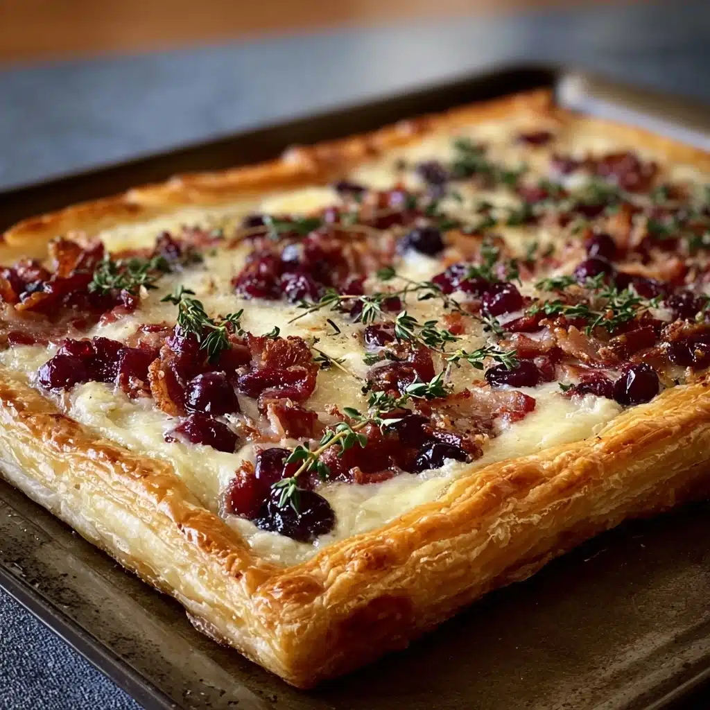 Cranberry Brie Tart with Pancetta & Thyme Recipe - Recipe Image