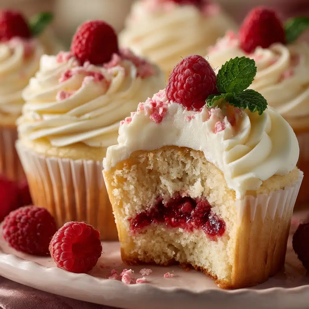 White Chocolate Raspberry Cupcakes Recipe - Recipe Image